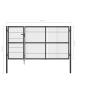 Preview: Gartentor mit Pfosten Stahl 350×140 cm Anthrazit
