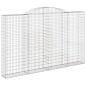 Preview: Gabione mit Hochbogen 300x30x180/200 cm Verzinktes Eisen