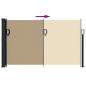 Preview: Seitenmarkise Ausziehbar Beige 120x500 cm