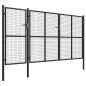Preview: Gartentor Stahl 400 x 150 cm Anthrazit
