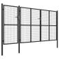 Preview: Gartentor Stahl 400 x 150 cm Anthrazit