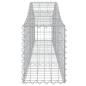 Preview: Gabionen mit Hochbogen 11 Stk. 200x30x40/60 cm Verzinktes Eisen