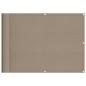 Preview: Balkon-Sichtschutz Taupe 75x700 cm 100 % Polyester-Oxford