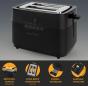 Preview: ProfiCook Toaster PC-TA 1244, 2 Scheiben, Sensor Touch-Bedienung, Brötchenaufsatz, schwarz