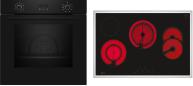 Preview: ARDEBO.de Neff BX48PB0 N30/N70 A+ Backofen-Set mit Elektrokochfeld (B2CCG6AK3 + T18SDH9L0), 60 cm breit, 71 L, Pyrolyse, 7 Heizarten, Grillfunktion, Kindersicherung, schwarz