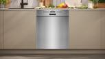 Preview: Neff S125EBS16E N50 Unterbau-Geschirrspüler, 60 cm breit, 13 Maßgedecke, AquaStop, Kindersicherung, HomeConnect, Gebürsteter Edelstahl