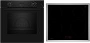 Preview: ARDEBO.de Neff BX46PIB0 N30/N50 A+ Backofen-Set (B2CCG6AK3 + T46SBE1L0) mit Induktionskochfeld, 60 cm breit, 71 L, Pyrolytisch, schwarz
