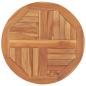 Preview: ARDEBO.de - Tischplatte Massivholz Teak Rund 2,5 cm 60 cm