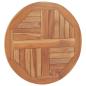 Preview: Tischplatte Massivholz Teak Rund 2,5 cm 60 cm
