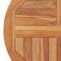 Preview: Tischplatte Massivholz Teak Rund 2,5 cm 60 cm
