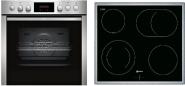 Preview: ARDEBO.de Neff EDX4P0 N30/N50 A+ Einbauherdset mit Elektrokochfeld (E2CCG6AN3 + M13R42N2), 60 cm breit, 71 L, Pyrolyse, Edelstahl