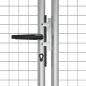 Preview: Gartentor Verzinkter Stahl 415 x 175 cm Silbern