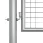 Preview: Gartentor Verzinkter Stahl 415 x 175 cm Silbern