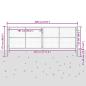 Preview: Gartentor Verzinkter Stahl 415 x 175 cm Silbern