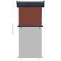 Preview: Balkon-Seitenmarkise 85x250 cm Braun