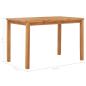 Preview: Garten-Esstisch 120x70x77 cm Massivholz Teak