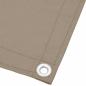 Preview: ARDEBO.de - Balkon-Sichtschutz Taupe 120x700 cm 100 % Polyester-Oxford