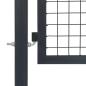 Preview: Gartentor mit Pfosten Stahl 350×120 cm Anthrazit