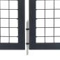 Preview: Gartentor mit Pfosten Stahl 350×120 cm Anthrazit