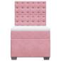 Preview: Boxspringbett mit Matratze Rosa 80x200 cm Samt