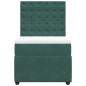 Preview: Boxspringbett mit Matratze Dunkelgrün 80x200 cm Samt