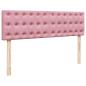 Preview: Ottoman-Bett mit Matratzen Rosa 160x200 cm Samt