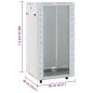 Preview: 22U Netzwerkschrank 19" IP20 Grau 60x60x120 cm