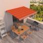Preview: ARDEBO.de - Markise Automatisch Einziehbar 450x350 cm Orange und Braun