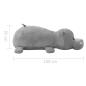 Preview: Hippo Kuscheltier Plüsch Grau