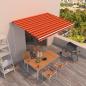 Preview: ARDEBO.de - Markise Automatisch Einziehbar 400x350 cm Orange und Braun
