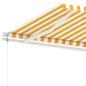 Preview: Standmarkise Automatisch 400x350 cm Gelb/Weiß