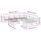 Preview: 9-tlg. Garten-Sofagarnitur Massivholz Kiefer