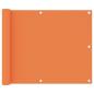 Preview: ARDEBO.de - Balkon-Sichtschutz Orange 75x400 cm Oxford-Gewebe