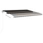 Preview: Markise Automatisch Einziehbar 450x350 cm Anthrazit