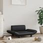 Preview: ARDEBO.de - Hundebett Schwarz 70x45x28 cm Kunstleder