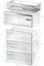 Preview: Siemens KG49NSBBF iQ700 Stand Kühl-Gefrierkombination, 70 cm breit, 440 L, noFrost , dimLight, superKühlen, SuperGefrieren, schwarz