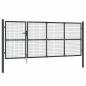 Preview: Mesh-Gartentor Anthrazit 350x175 cm Verzinkter Stahl