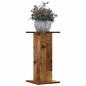 Preview: ARDEBO.de - Pflanzenständer 2 Stk. Altholz-Optik 30x30x60 cm Holzwerkstoff