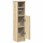 Preview: Badezimmerschrank mit Rollenhalter Sonoma-Eiche 20,5x22x90 cm