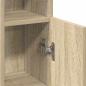 Preview: Badezimmerschrank mit Rollenhalter Sonoma-Eiche 20,5x22x90 cm