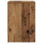 Preview: Nachttisch mit Schublade Altholz-Optik 39x28x41 cm