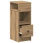 Preview: Nachttisch mit Schublade Artisan-Eiche 25x31x66 cm