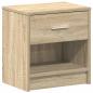 Preview: Nachttische 2 Stk. mit Schublade Sonoma-Eiche 39x28x41 cm
