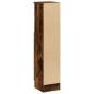Preview: Badezimmerschrank mit Rollenhalter Räuchereiche 20,5x22x90 cm