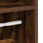 Preview: Badezimmerschrank mit Rollenhalter Räuchereiche 20,5x22x90 cm