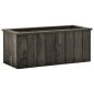 Preview: ARDEBO.de - Hochbeet Dunkelgrau 74x32x30 cm Kiefer Massivholz