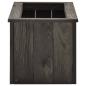 Preview: Hochbeet Dunkelgrau 74x32x30 cm Kiefer Massivholz