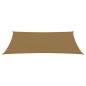 Preview: Sonnensegel 160 g/m² Taupe 5x8 m HDPE