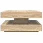Preview: Couchtisch 360-Grad Drehbar Sonoma-Eiche 70x70x34,5 cm