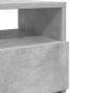 Preview: Nachttische 2 Stk. mit 2 Schubladen Betongrau 40x33x60 cm